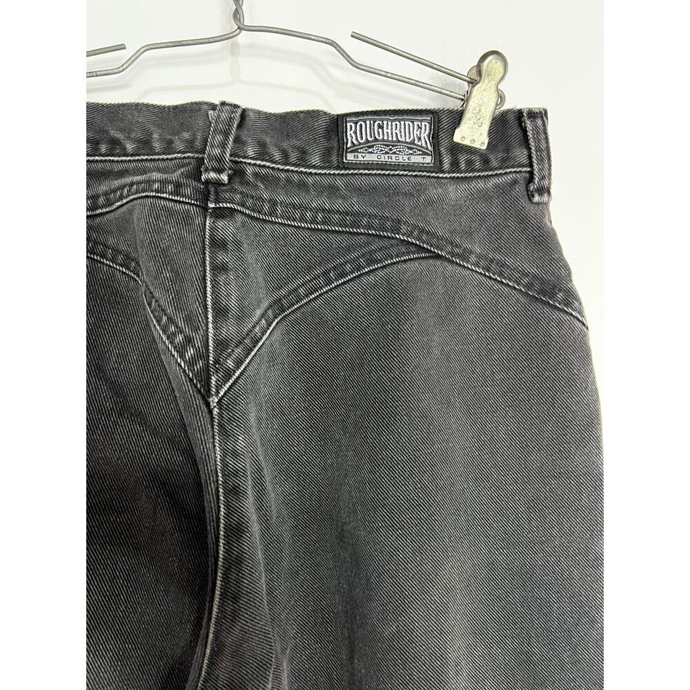Vintage RoughRider Black wash denim jeans Waist size 26in - Picture 4 of 6